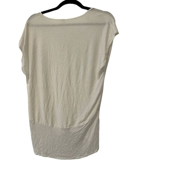 NWOT Lanston White Ribbed Tee/T-shirt/Tshirt New w Defects Size XS - Picture 2 of 5